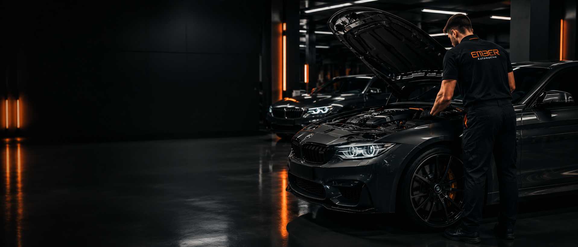 Professional car service workshop Dubai Investment Park — Ember Automotive DIP 2